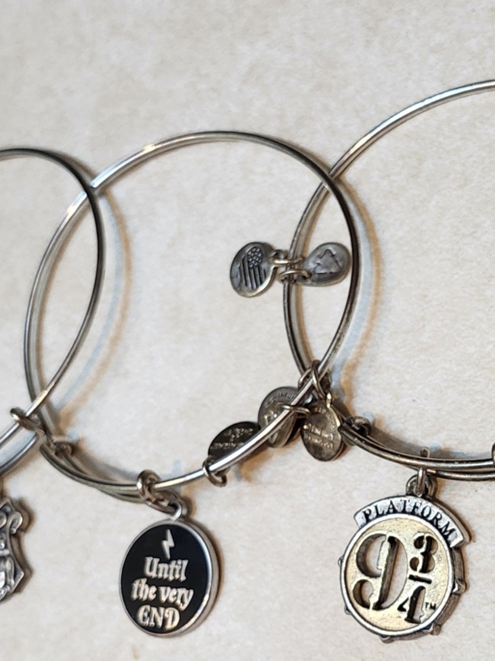 Alex and Ani Silver-Tone Harry Potter Set Of 3 Bangles